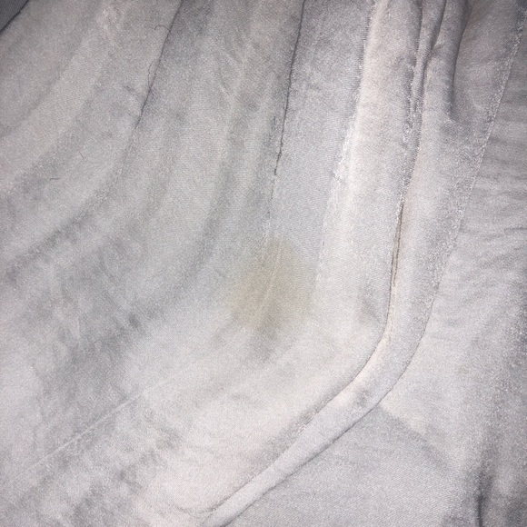 Zara Silky Blouse with Faux Leather Detail - Picture 4 of 4